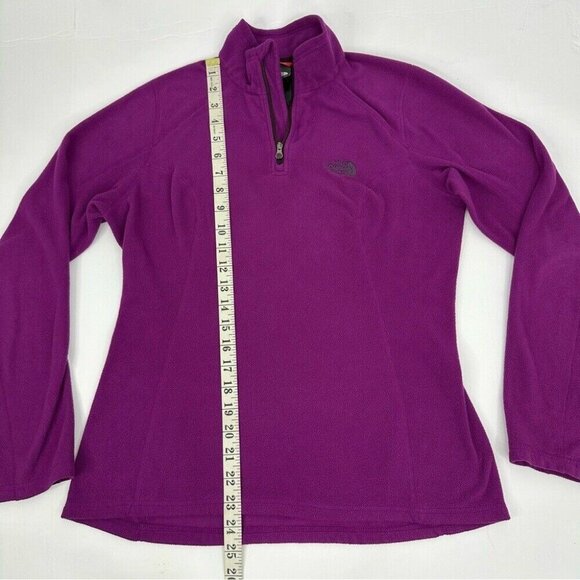 The North Face Women's Purple Athletic 1/4 Zip Fleece Activewear‎ Top Small/C38 - Picture 12 of 14